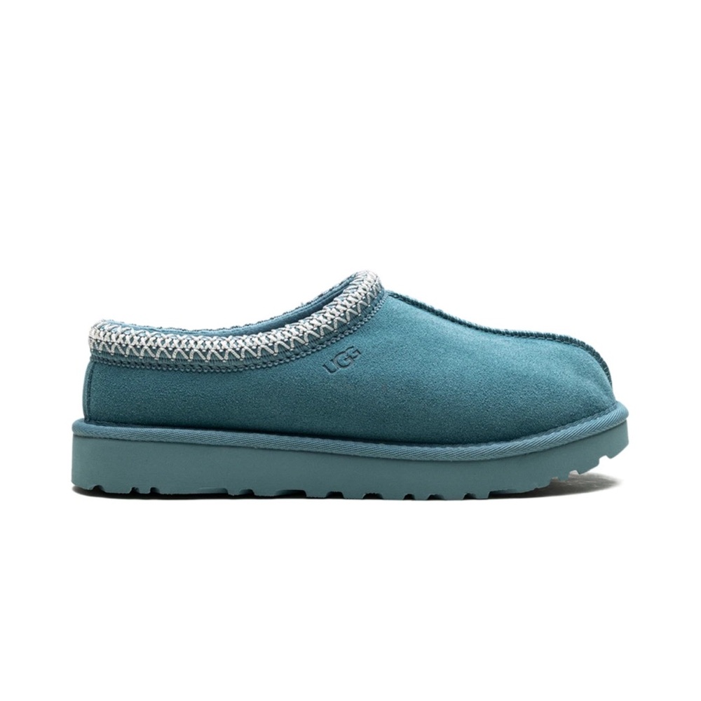UGG Vintage Rare Teal Suede Tasman Slip-On Loafers Women’s Size 6